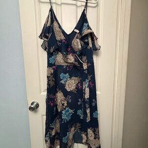 Xhilaration Navy Floral Dress